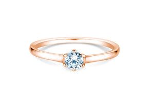 Anello di Fidanzamento Madison in 14K oro rosa con diamante 0,20ct G/IF