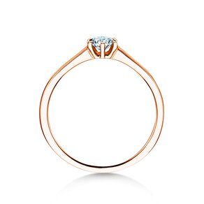 Anello di Fidanzamento Madison in 14K oro rosa con diamante 0,20ct G/IF