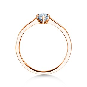 Anello di Fidanzamento Madison in 14K oro rosa con diamante 0,25ct H/SI