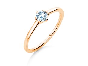 Anello di Fidanzamento Madison in 14K oro rosa con diamante 0,25ct H/SI
