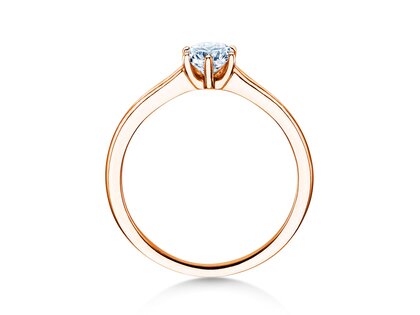 Anello di Fidanzamento Madison in 14K oro rosa con diamante 0,50ct H/SI