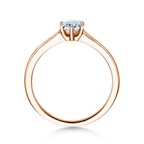 Anello di Fidanzamento Madison in 14K oro rosa con diamante 0,50ct H/SI