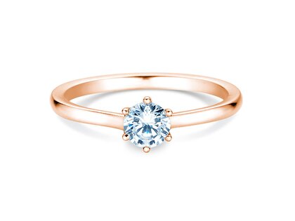 Anello di Fidanzamento Madison in 14K oro rosa con diamante 0,50ct H/SI