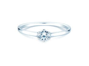 Anello di Fidanzamento Madison in argento 925/- con diamante 0,15ct H/SI