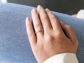 Anello di Fidanzamento Madison in 18K oro bianco con diamante 0,25ct G/SI