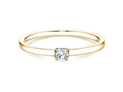 Anello di Fidanzamento Modern Petite in 14K oro giallo con diamante 0,08ct G/SI