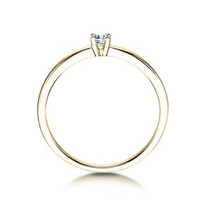 Anello di Fidanzamento Modern Petite in 14K oro giallo con diamante 0,08ct G/SI