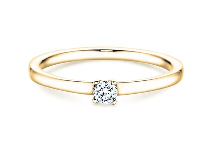 Anello di Fidanzamento Modern Petite in oro giallo