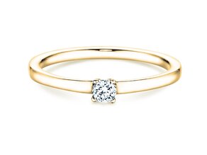 Anello di Fidanzamento Modern Petite in oro giallo