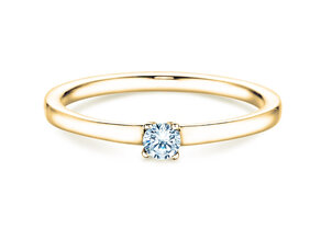 Anello di Fidanzamento Modern Petite in oro giallo