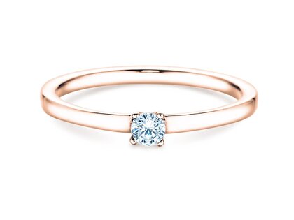 Anello di Fidanzamento Modern Petite in oro rosa