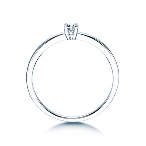 Anello di Fidanzamento Modern Petite in 14K oro bianco con diamante 0,08ct G/SI