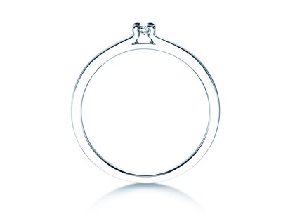 Anello di Fidanzamento Modern in argento 925/- con diamante 0,05ct G/VS