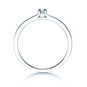 Anello di Fidanzamento Modern in argento 925/- con diamante 0,05ct G/VS