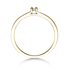 Anello di Fidanzamento Modern in 14K oro giallo con diamante 0,05ct H/SI