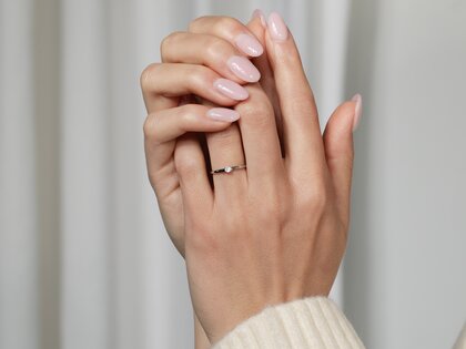 Anello di Fidanzamento Modern in 14K oro giallo con diamante 0,07ct G/SI