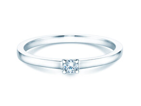 Anello di Fidanzamento Modern in argento 925/- con diamante 0,07ct H/SI