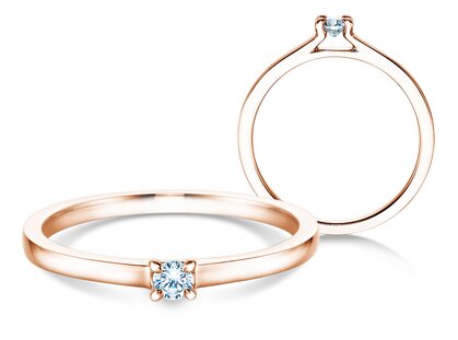 Anello di Fidanzamento Modern in oro rosa