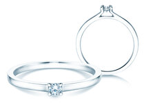 Anello di Fidanzamento Modern in argento 925/- con diamante 0,07ct G/SI