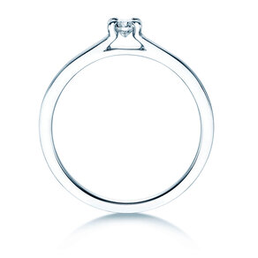 Anello di Fidanzamento Modern in 14K oro bianco con diamante 0,10ct G/SI
