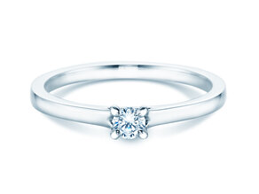 Anello di Fidanzamento Modern in argento 925/- con diamante 0,15ct G/VS