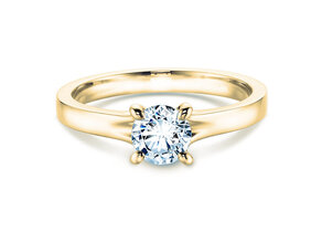 Anello di Fidanzamento Modern in 14K oro giallo con diamante 0,50ct H/SI