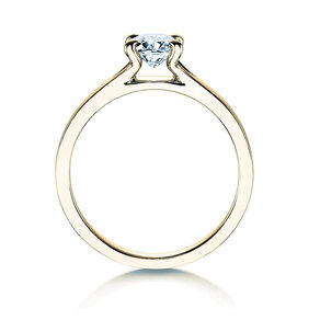 Anello di Fidanzamento Modern in 14K oro giallo con diamante 0,50ct H/SI