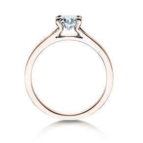 Anello di Fidanzamento Modern in 14K oro rosa con diamante 0,50ct H/SI