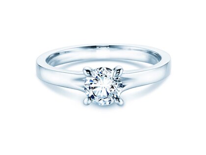Anello di Fidanzamento Modern in 14K oro bianco con diamante 0,50ct H/SI