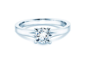 Anello di Fidanzamento Modern in 14K oro bianco con diamante 0,50ct H/SI