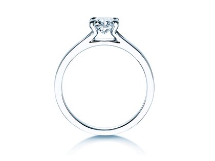 Anello di Fidanzamento Modern in 14K oro bianco con diamante 0,50ct H/SI