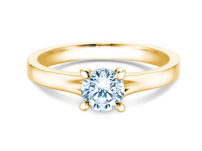 Anello di Fidanzamento Modern in 18K oro giallo con diamante 0,75ct D/IF