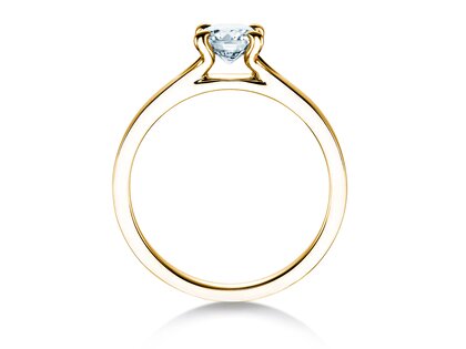 Anello di Fidanzamento Modern in 18K oro giallo con diamante 0,75ct D/IF