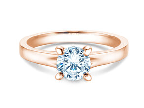 Anello di Fidanzamento Modern in 18K oro rosa con diamante 1,00ct G/SI
