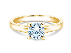 Anello di Fidanzamento Modern in 9K oro giallo con diamante 1,00ct H/SI