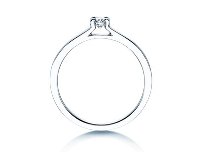 Anello di Fidanzamento Modern in argento 925/- con diamante 0,15ct G/VS