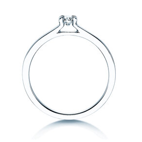 Anello di Fidanzamento Modern in argento 925/- con diamante 0,15ct G/VS