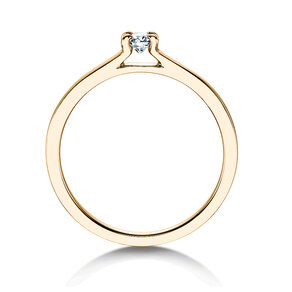Anello di Fidanzamento Modern in 14K oro giallo con diamante 0,15ct H/SI