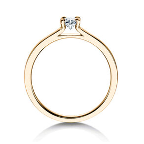Anello di Fidanzamento Modern in 9K oro giallo con diamante 0,25ct H/SI