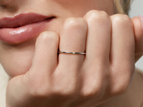 Anello di Fidanzamento Promise Petite in 9K oro bianco con diamante 0,005ct G/SI