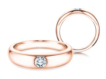 Anello di Fidanzamento Promise in oro rosa