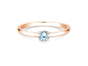 Anello di Fidanzamento Pure in 9K oro rosa con diamante 0,23ct G/SI