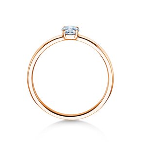 Anello di Fidanzamento Pure in 9K oro rosa con diamante 0,23ct G/SI