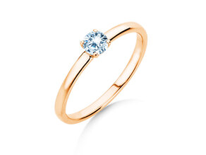 Anello di Fidanzamento Pure in 9K oro rosa con diamante 0,23ct G/SI