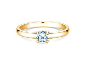 Anello di Fidanzamento Pure in 14K oro giallo con diamante 0,30ct G/SI