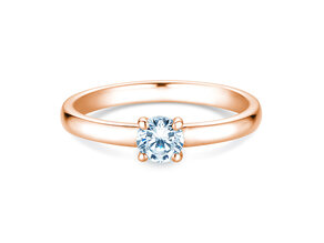 Anello di Fidanzamento Pure in 14K oro rosa con diamante 0,30ct H/SI