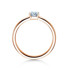 Anello di Fidanzamento Pure in 14K oro rosa con diamante 0,50ct H/SI