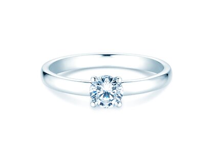 Anello di Fidanzamento Pure in 9K oro bianco con diamante 0,60ct G/SI