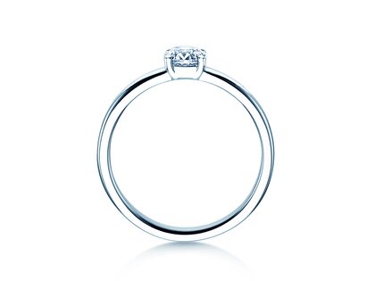 Anello di Fidanzamento Pure in 9K oro bianco con diamante 0,60ct G/SI