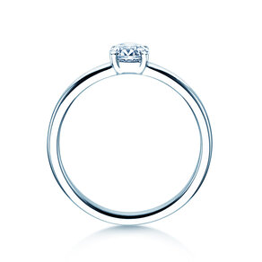 Anello di Fidanzamento Pure in 9K oro bianco con diamante 0,60ct G/SI